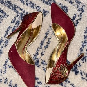 ALDO Embroidered Heels